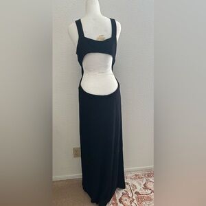 Enough About Me Black Maxi Dress